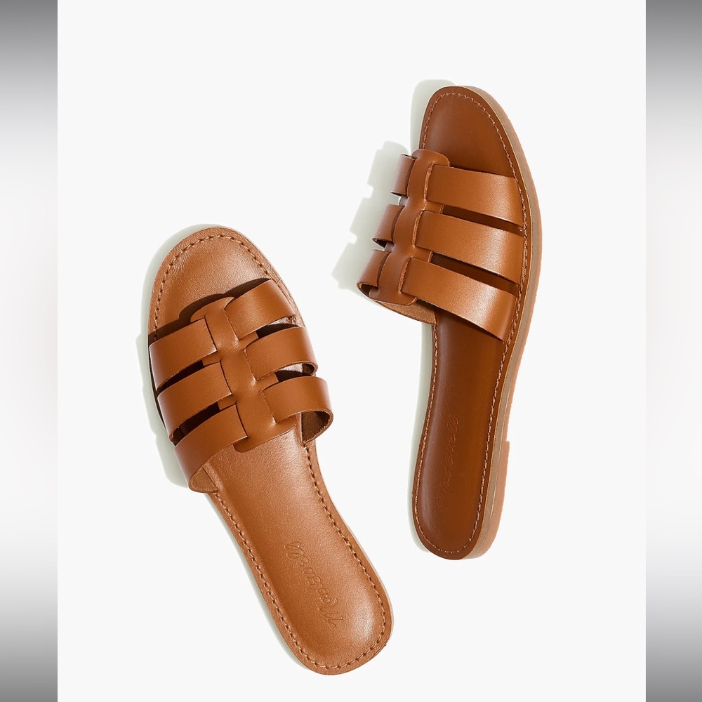 Madewell NWOT The Boardwalk Fisherman Slide
Sandal in Leather